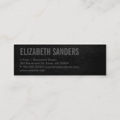 Carte De Visite Mini Golden Globe | Exécutif (Dos)