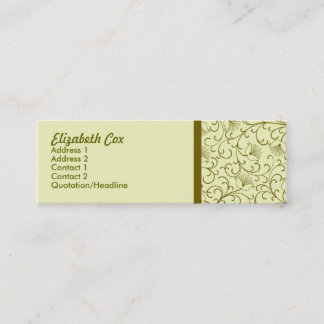 Carte De Visite Mini Golden jaune