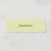 Carte De Visite Mini Golden jaune (Dos)