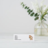 Carte De Visite Mini Golden retriever (Debout devant)