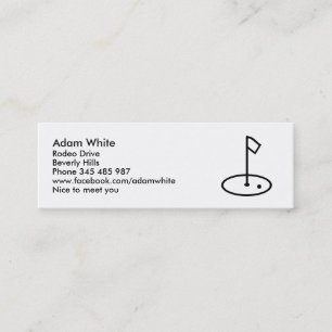 Carte De Visite Mini Golf