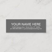 Carte De Visite Mini GOLF (carrés modernes) (Dos)