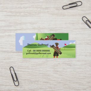 Carte De Visite Mini Golf personnalisé amusant sur le terrain de golf