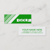 Carte De Visite Mini GOLF rétro (Devant / Derrière)