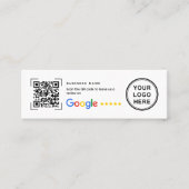 Carte De Visite Mini Google Review Thank You Mini Business Inserts (Devant)