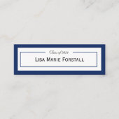 Carte De Visite Mini Graduation Name Card (Devant)