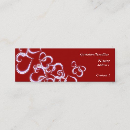 Carte De Visite Mini grand amour (Devant)