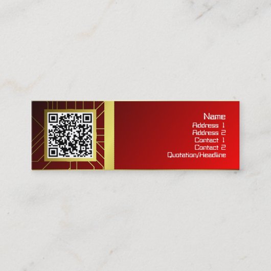 Carte De Visite Mini Grande explosion de coeurs (Devant)