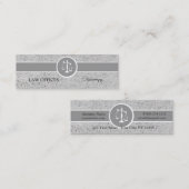 Carte De Visite Mini Grandes échelles de justice de mandataire d'impact (Devant / Derrière)