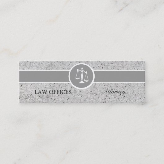 Carte De Visite Mini Grandes échelles de justice de mandataire d'impact (Devant)