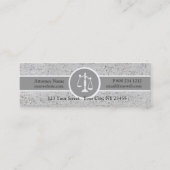 Carte De Visite Mini Grandes échelles de justice de mandataire d'impact (Dos)