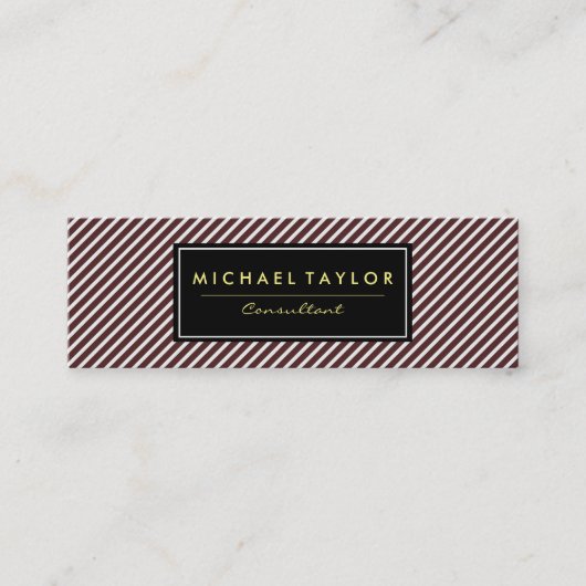 Carte De Visite Mini Grandes rouges et blanches foncées (Devant)