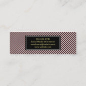 Carte De Visite Mini Grandes rouges et blanches foncées (Dos)