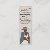 Carte De Visite Mini Grandir dans le Seigneur Signet Thème chrétien (Dos)