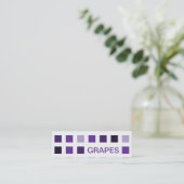 Carte De Visite Mini GRAPES (carrés mod) (Debout devant)
