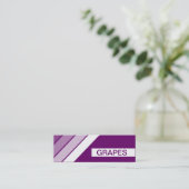 Carte De Visite Mini GRAPES rétro (Debout devant)