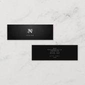 Carte De Visite Mini Graphite Nouveau Small (Devant / Derrière)