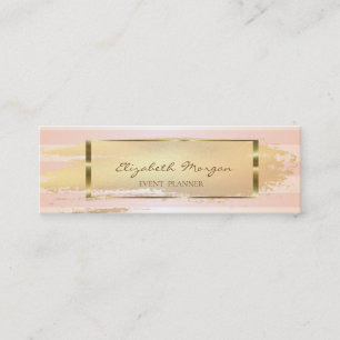Carte De Visite Mini Gratuit, Brosse Or, Trame Or
