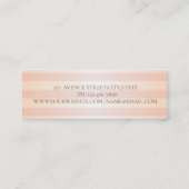 Carte De Visite Mini Gratuit, Brosse Or, Trame Or (Dos)