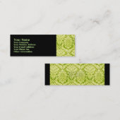 CARTE DE VISITE MINI GREEN DAMASK (Devant / Derrière)