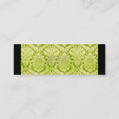 CARTE DE VISITE MINI GREEN DAMASK (Dos)