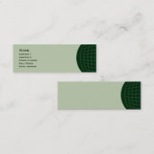 Carte De Visite Mini Green Global Business (Devant / Derrière)