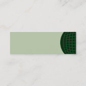 Carte De Visite Mini Green Global Business (Dos)