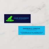 Carte De Visite Mini grenouille de lilypad (Devant / Derrière)