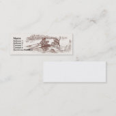 Carte De Visite Mini Grenouilles de Sculling (Devant / Derrière)