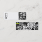 Carte De Visite Mini Grille - maigre (Devant / Derrière)