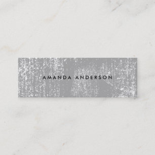 Carte De Visite Mini Gris de texture de granit contemporain