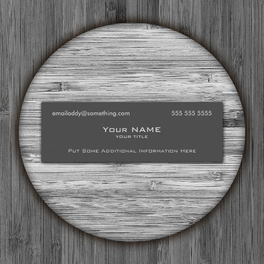 Carte De Visite Mini Gris moderne