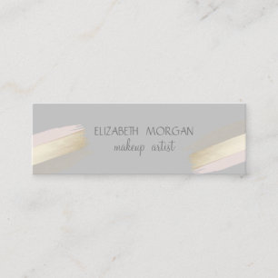 Carte De Visite Mini Gris moderne, pinceau à huile