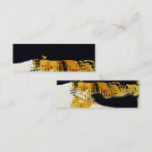 Carte De Visite Mini Grunge Artistique Moderne Professionnel Textile (Devant / Derrière)