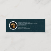 Carte De Visite Mini Grunge de formule de maths de Tableau périodique (Dos)