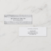 Carte De Visite Mini Grunge Élégant (Devant / Derrière)