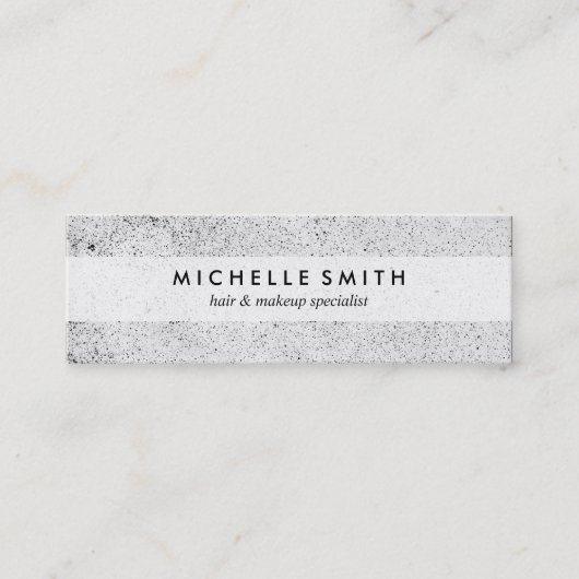 Carte De Visite Mini Grunge Élégant (Devant)