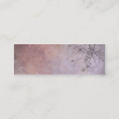 Carte De Visite Mini Grunge florale ruinée (Dos)