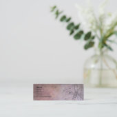 Carte De Visite Mini Grunge florale ruinée (Debout devant)