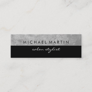 Carte De Visite Mini Grunge Gris Deux Tons