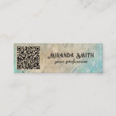 Carte De Visite Mini Grunge le code QR (Devant)