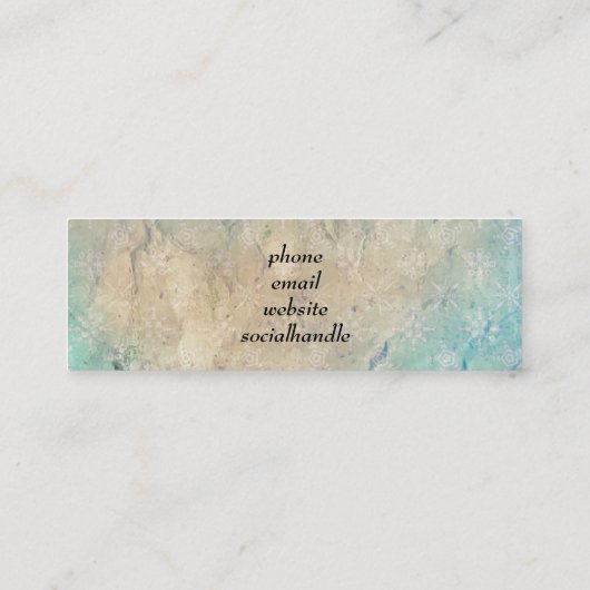 Carte De Visite Mini Grunge le code QR (Dos)