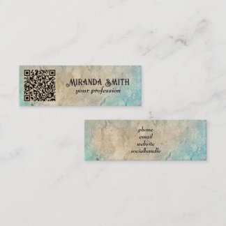 Carte De Visite Mini Grunge le code QR