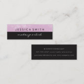 Carte De Visite Mini Grunge rose noir deux tons (Devant / Derrière)