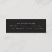 Carte De Visite Mini Grunge rose noir deux tons (Dos)