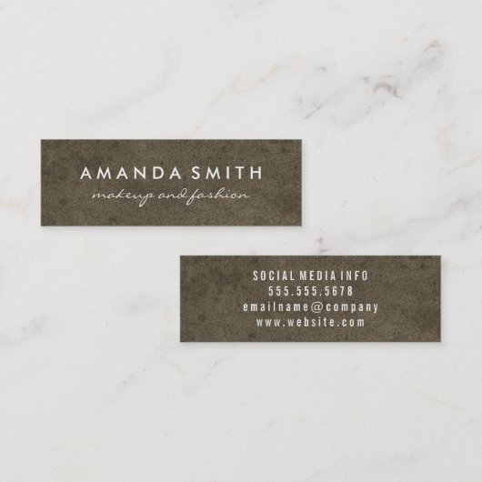 Carte De Visite Mini Grungy Texture (Devant / Derrière)