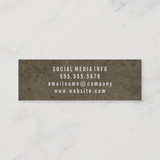 Carte De Visite Mini Grungy Texture (Dos)