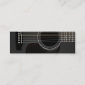 Carte De Visite Mini Guitare acoustique Noir (Devant)
