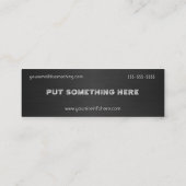 Carte De Visite Mini Guitare acoustique Noir (Dos)