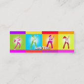 Carte De Visite Mini Guitare de paix - maigre (Dos)